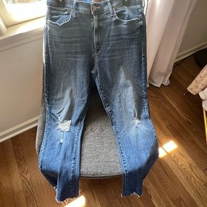 Raw hem Mother Jeans